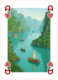 A dreamlike seascape of limestone karsts rising from emerald waters—Vietnam’s most iconic and enchanting natural wonder